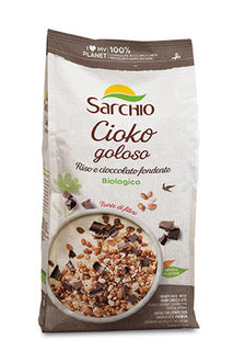 Crispy rice with dark chocolate